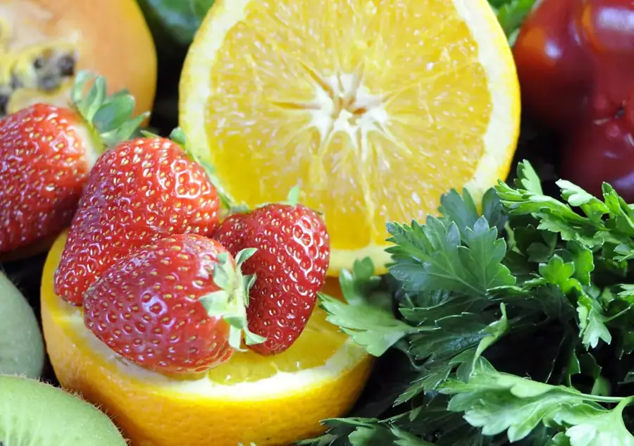 Obst und Gemüse Vitamin-C